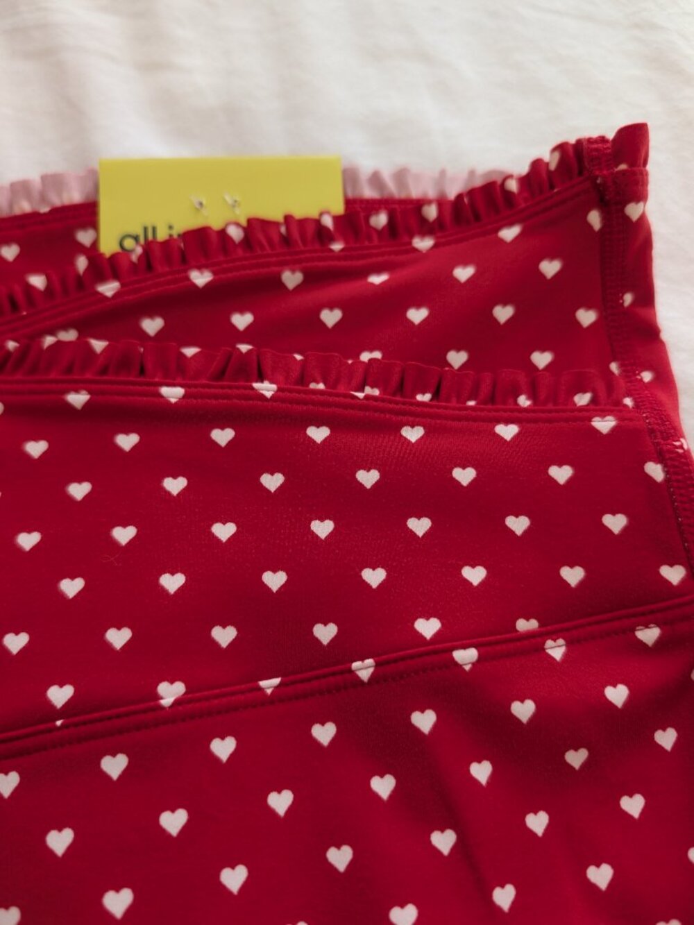 NWT All In Motion Heart Print 7/8 Leggings in Size XXL - Picture 9 of 16